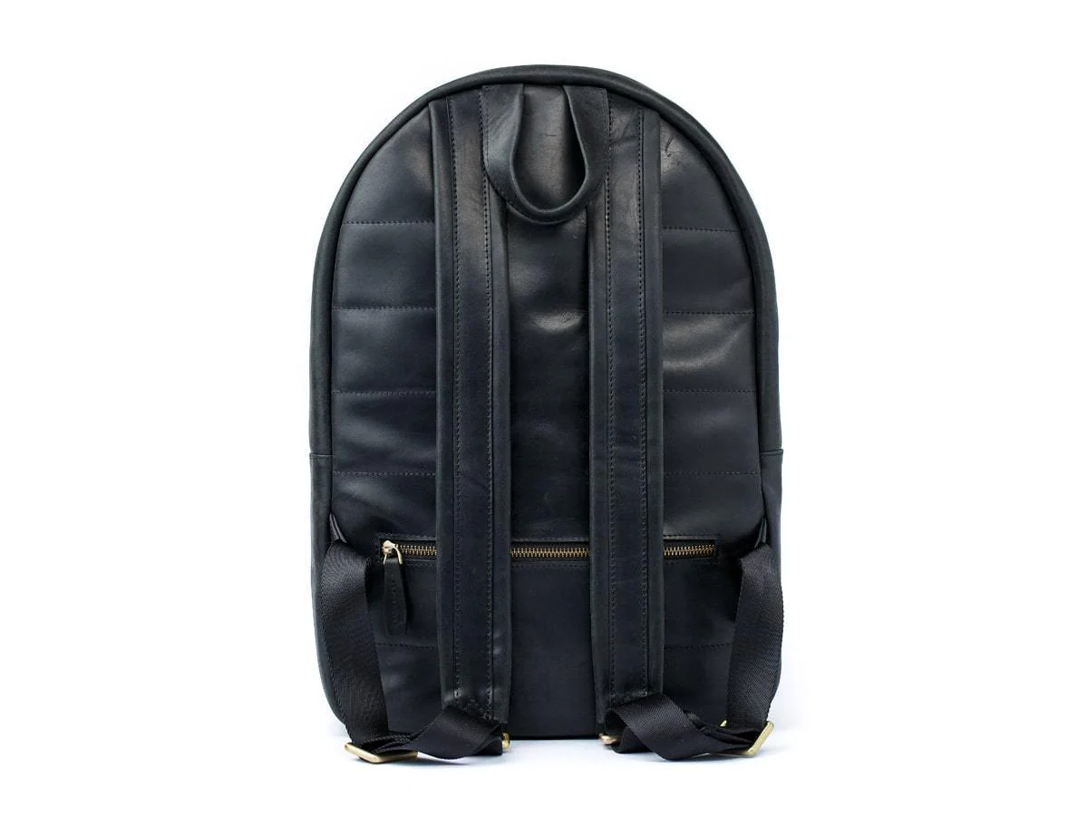 Crazy Horse Leather Backpack City - Black - Image 7