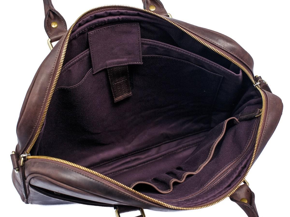 Crazy Horse Leather Laptop Bag Weekday - Brown - Image 4