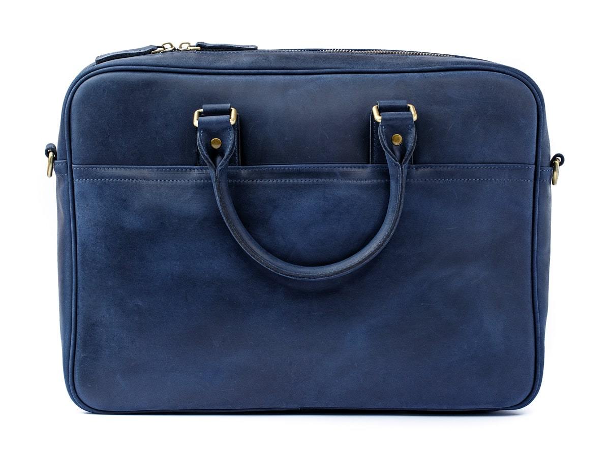 Crazy Horse Leather Laptop Bag Weekday - Navy - Image 3