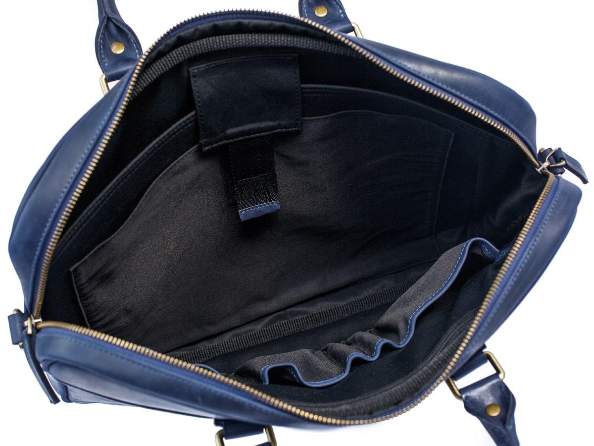 Crazy Horse Leather Laptop Bag Weekday - Navy - Image 4