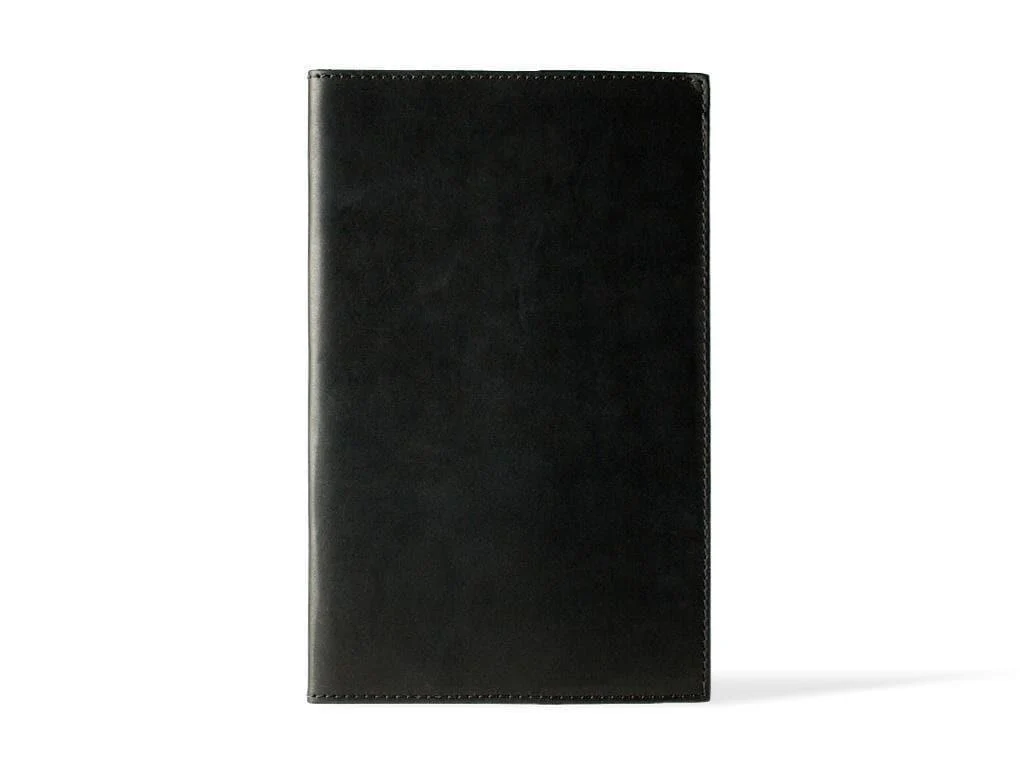 Horween Leather Moleskine Cahier Notebook Cover - Black - Image 3