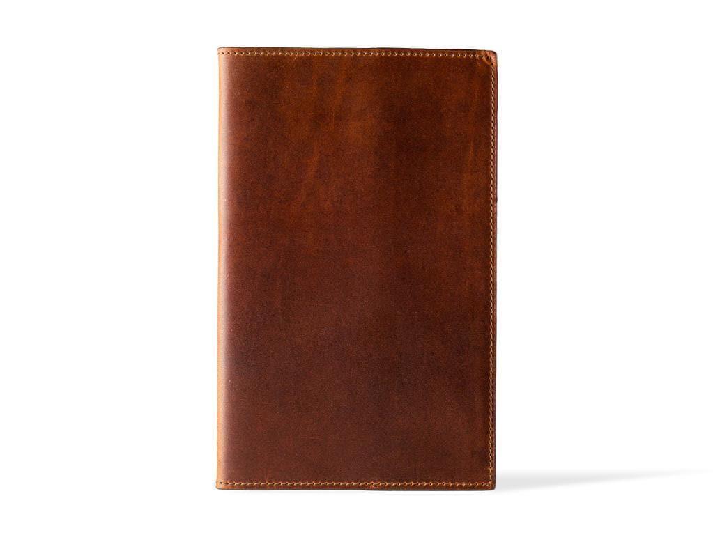Horween Leather Moleskine Cahier Notebook Cover - Chestnut - Image 3