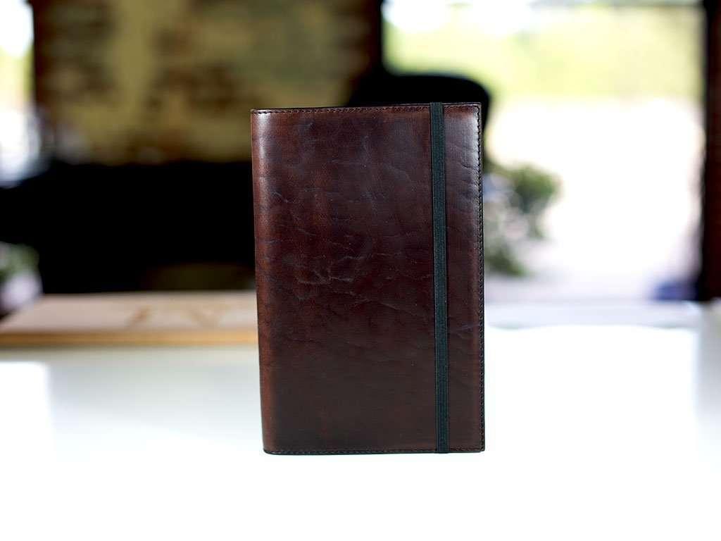 Horween Leather Moleskine Classic Notebook Cover - Brown - Image 3
