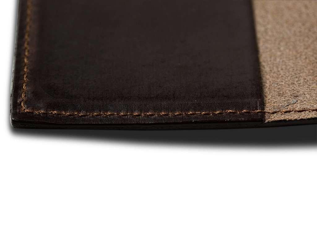 Horween Leather Moleskine Classic Notebook Cover - Brown - Image 4