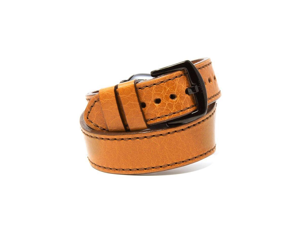 Italian Leather Double Wrap Apple Watch Band - Brown - Image 3