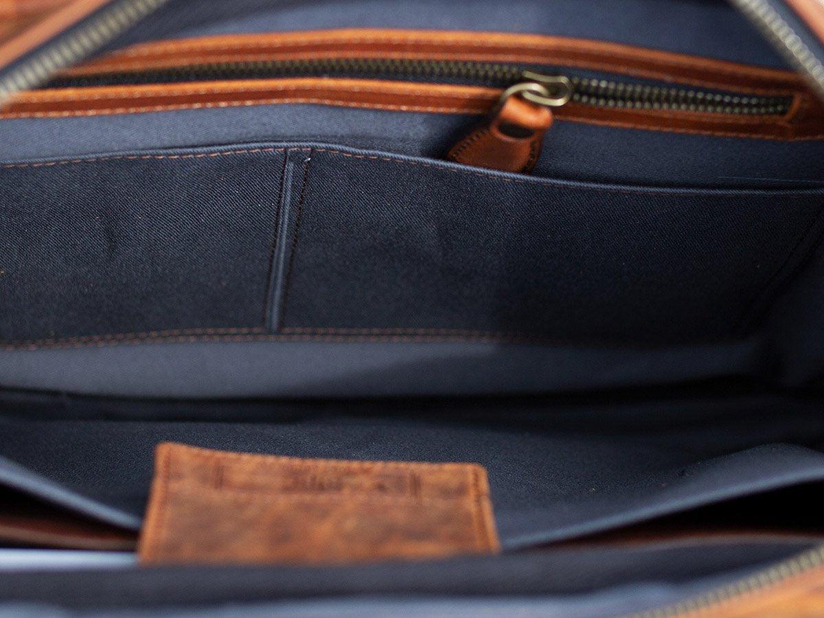 Laptop Bag For Men Milwaukee Leather - Tan - Image 4