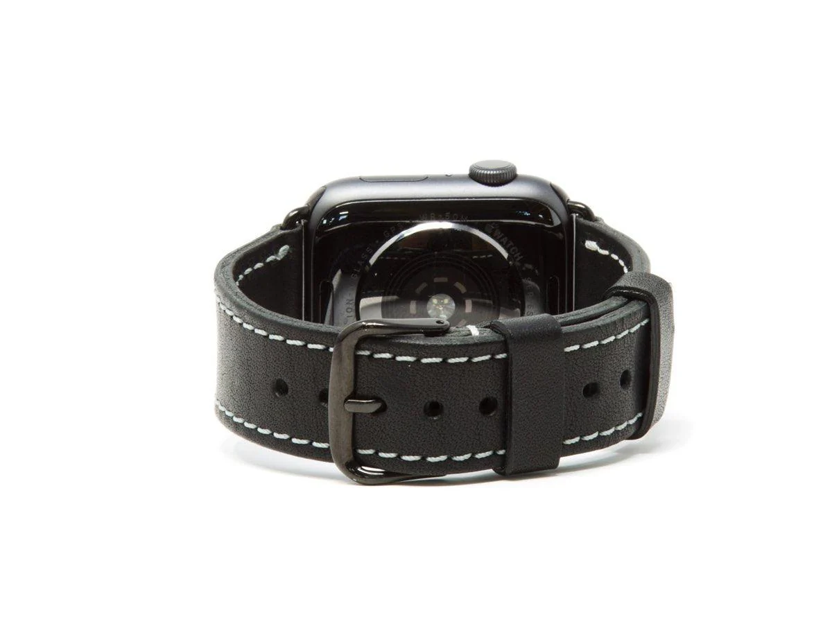 Milwaukee Leather Apple Watch Band - Black - Image 3