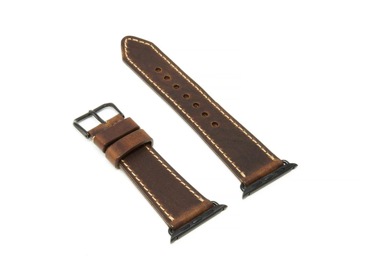 Milwaukee Leather Apple Watch Band - Chestnut - Image 6