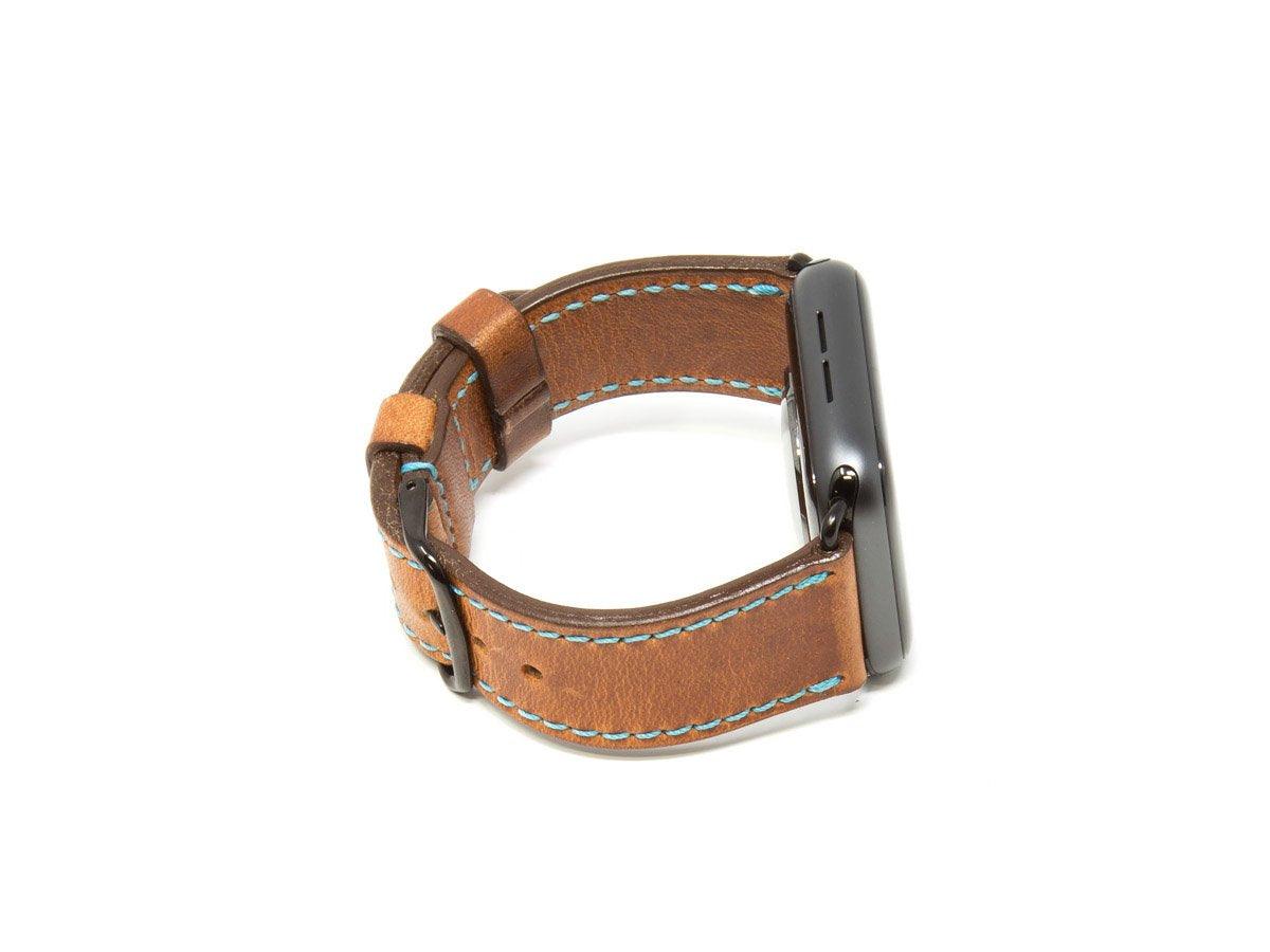 Full-Grain Leather Apple Watch Band - Natural Color - Image 3