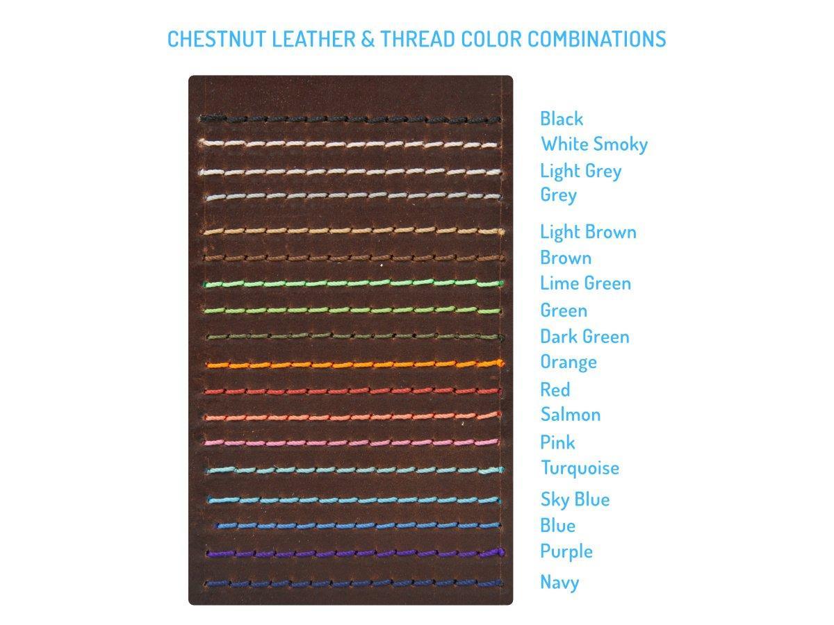 Milwaukee Leather Checkbook Cover - Chestnut - Image 4