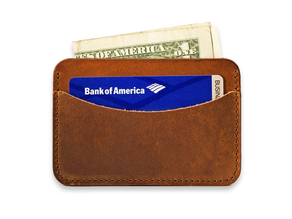 Milwaukee Leather Horizontal Card Holder - Chestnut - Image 3